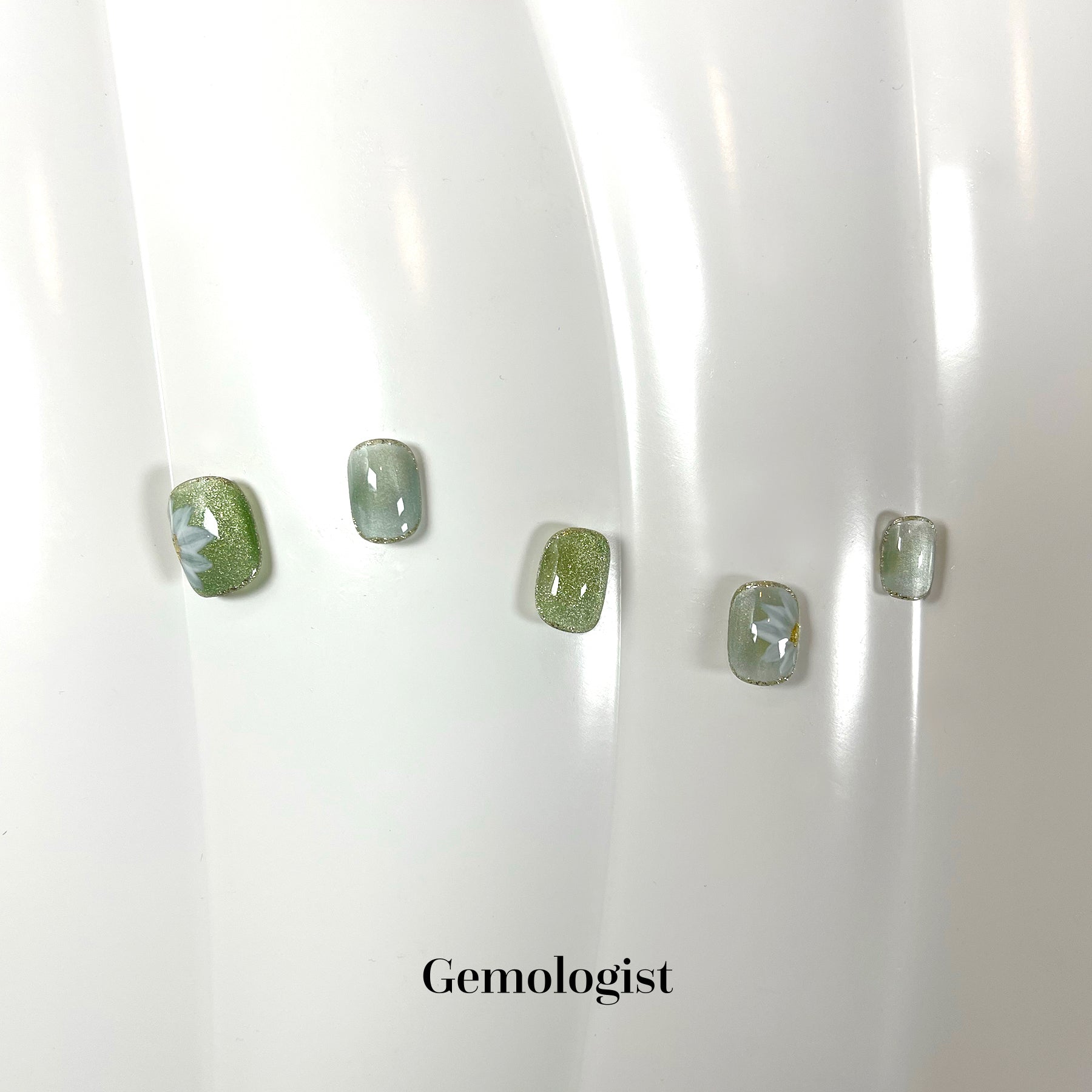Floral Hand-painted Glass Beads